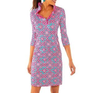 Gretchen Scott Designs Ruffle Neck Dress